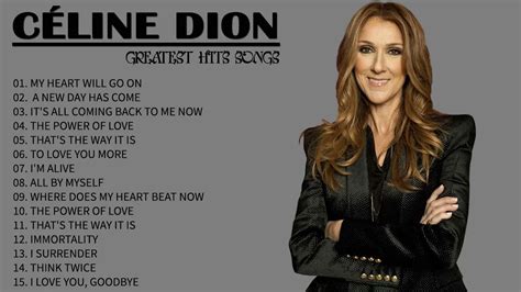 Celine Dion playlist greatest hits